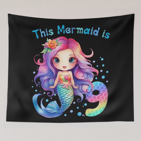 Item preview, This Mermaid Is 9 Nine Year Old Birthday Girl designed and sold by BrockmeyeSB.