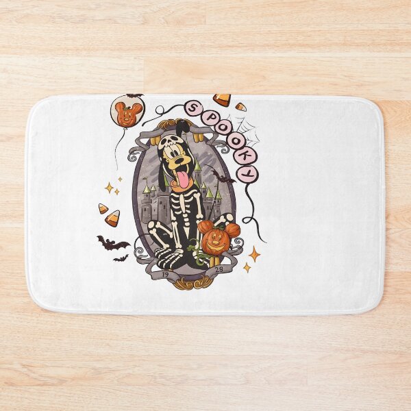 Item preview, Retro Halloween Skeleton Dog Pumpkin Castle Spooky Cartoon Art designed and sold by Christoph19611.