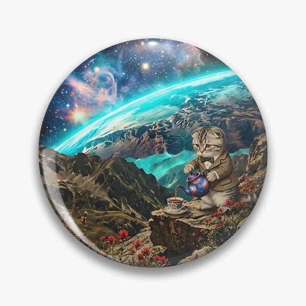Item preview, Scottish Fold Cosmic Tea Time designed and sold by PictoVibe.