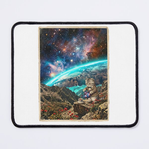 Item preview, Scottish Fold Cosmic Tea Time designed and sold by PictoVibe.