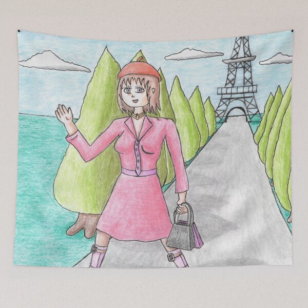 Item preview,  French Anime Girl designed and sold by GrudleBay.