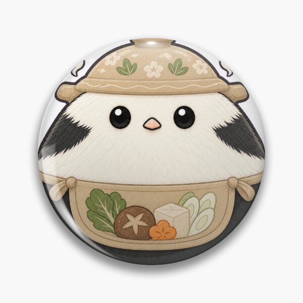 Item preview, Hot Pot Nabe Shima Enaga Snow Bird designed and sold by ToshiCreate.