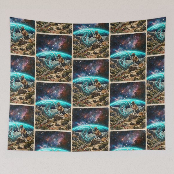 Item preview, Labrador Fishing the Constellations designed and sold by PictoVibe.