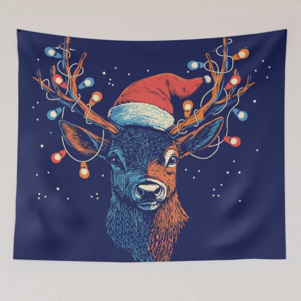 Item preview, Christmas Deer designed and sold by twindragonthreads.