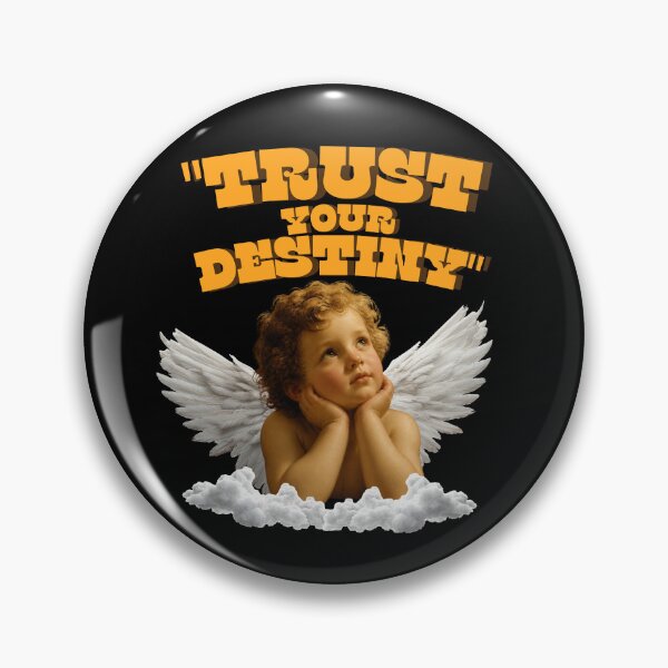 Item preview, Vintage Cherub Angel Trust Your Destiny Graphic designed and sold by SilverSeaBKK.