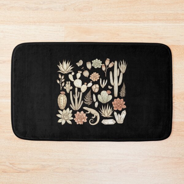 Item preview, Vintage Desert Cactus Succulent Lizard Quartz Crystal Sticker Sheet designed and sold by FestivityFinds.