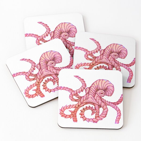 Item preview, Shell octopus (red) designed and sold by Nocmidl4.