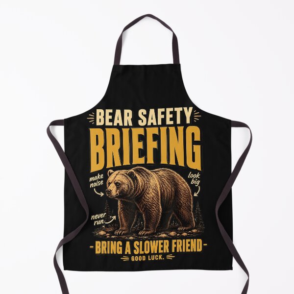 Item preview, Bear Safety Briefing Bring A Slower Friend Hiking Camping Outdoor Humor Wilderness Survival designed and sold by BrockmeyeSB.