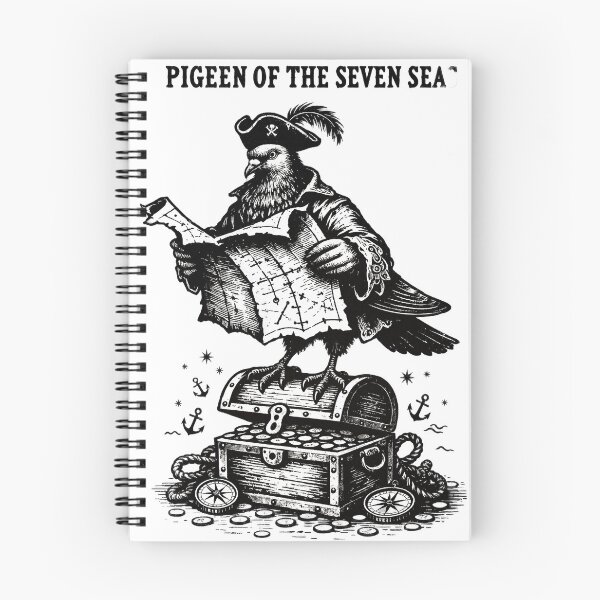 Item preview, Pigeon of the Seven Seas Pirate designed and sold by GSideArtStore.