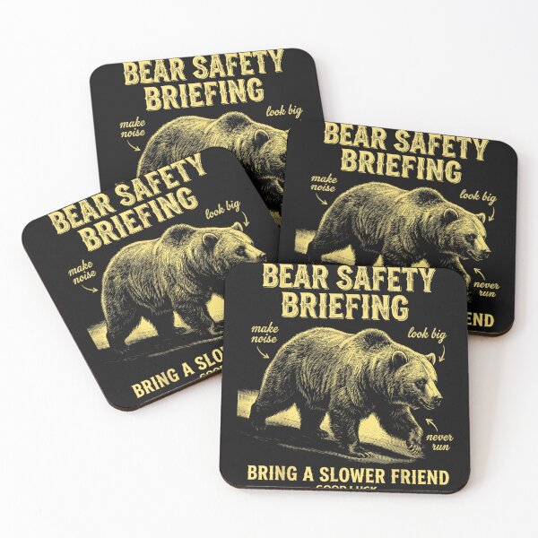Item preview, Bear Safety Briefing Bring A Slower Friend Outdoors Camping Hiking Funny designed and sold by BrockmeyeSB.