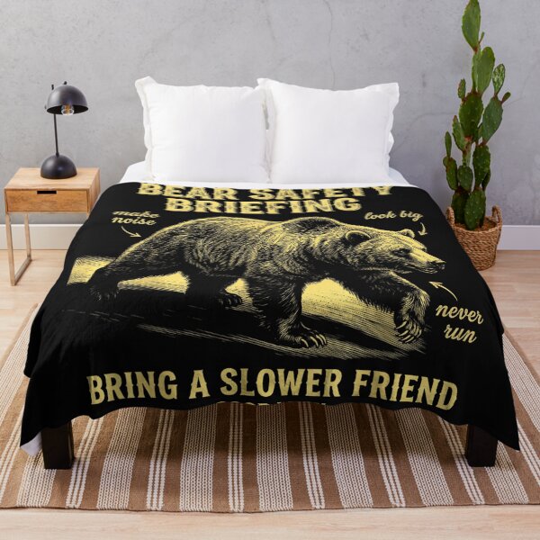 Item preview, Bear Safety Briefing Bring A Slower Friend Outdoors Camping Hiking Funny designed and sold by BrockmeyeSB.