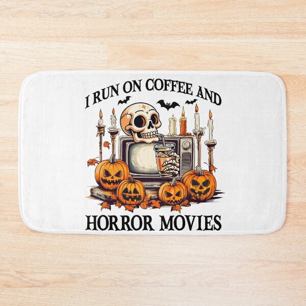 Item preview, Coffee and Horror Movies Halloween Skeleton Design designed and sold by varin-studio.