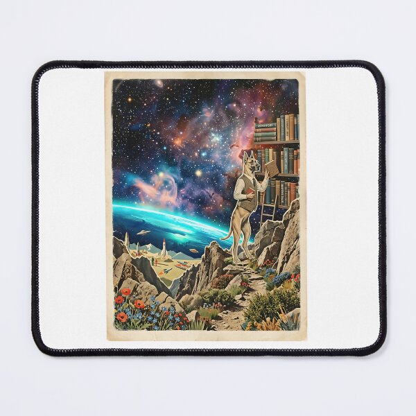 Item preview, Great Dane Cosmic Librarian designed and sold by PictoVibe.