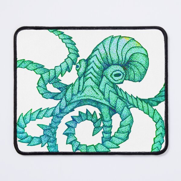 Item preview, Shell octopus (light blue) designed and sold by Nocmidl4.