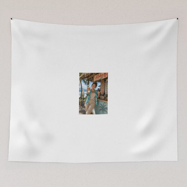 Item preview, Barista with aloha spirit at coffee stand designed and sold by CathryneDelamort.