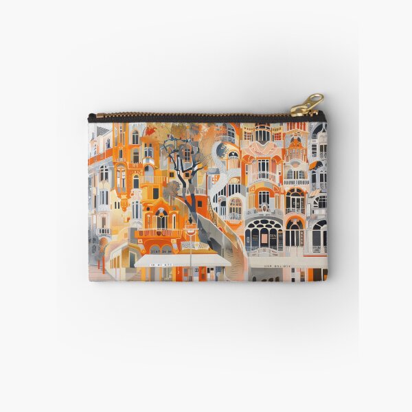 Item preview, Orange Boulevard in the Old Quarter designed and sold by NeoNebulaArt.