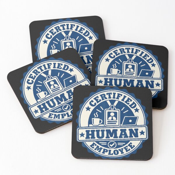 Item preview, Certified Human Employee Office Worker Professional Humor designed and sold by BrockmeyeSB.