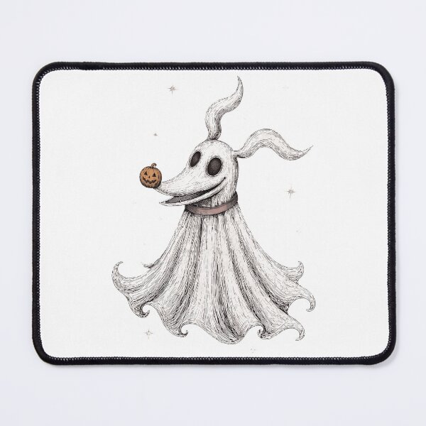 Item preview, Whimsical Ghost Dog Halloween Night Illustration designed and sold by ThomasBro68535.