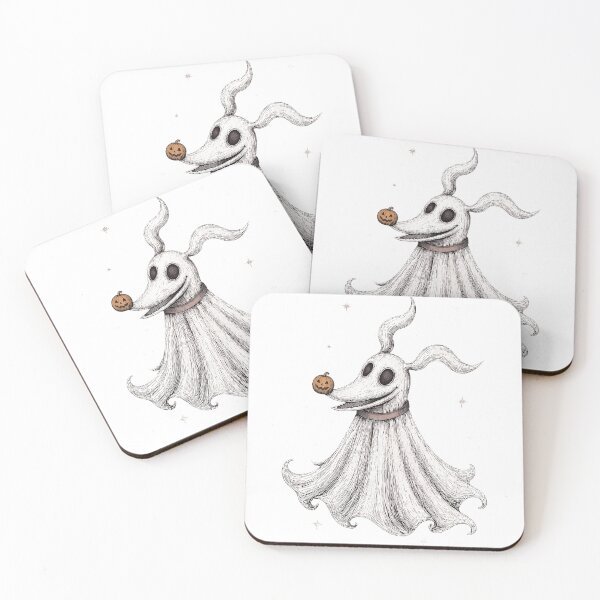 Item preview, Whimsical Ghost Dog Halloween Night Illustration designed and sold by ThomasBro68535.