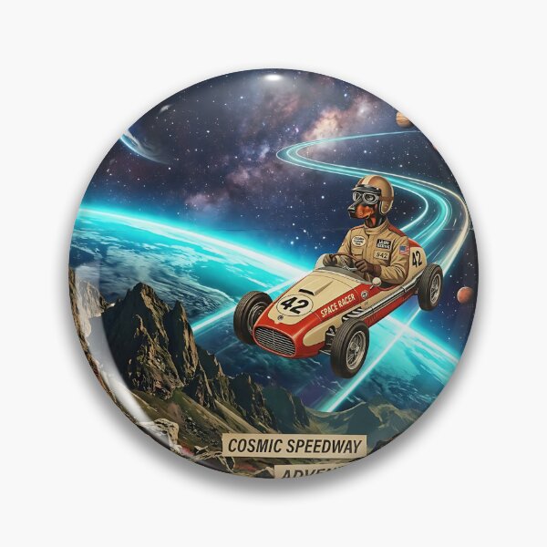 Item preview, Doberman Cosmic Racing Driver designed and sold by PictoVibe.