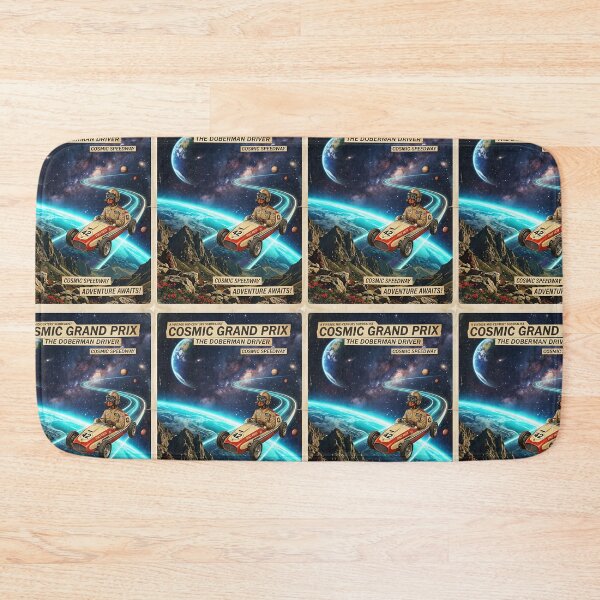 Item preview, Doberman Cosmic Racing Driver designed and sold by PictoVibe.