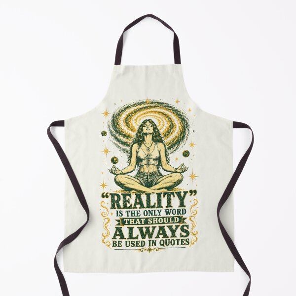 Item preview, Reality Belongs in Quotes Cosmic Meditation Humor designed and sold by Victor Shadehorn.