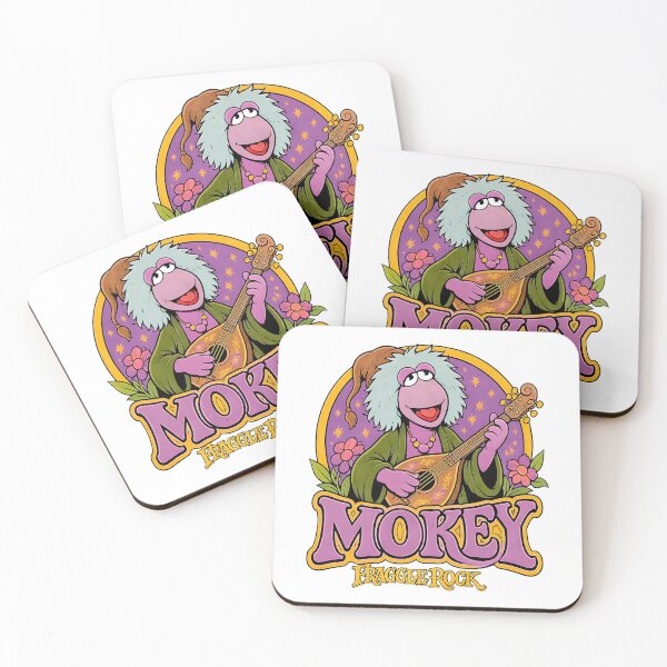 Item preview, Mokey Fraggle Rock Vintage Flowers Retro 80s TV Show designed and sold by ZubairNalban.