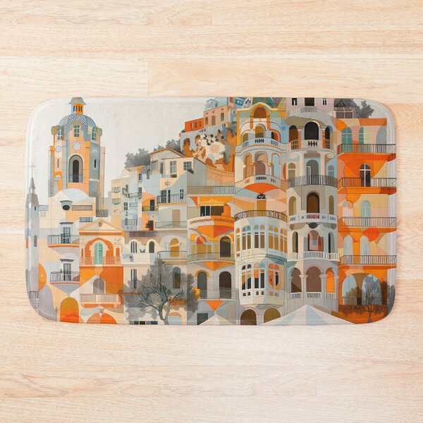 Item preview, Sunlit Hillside by the Sea designed and sold by NeoNebulaArt.