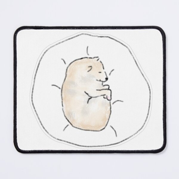 Item preview, Sleeping Hamster Minimalist Hand Drawn Edition designed and sold by raun.draw.