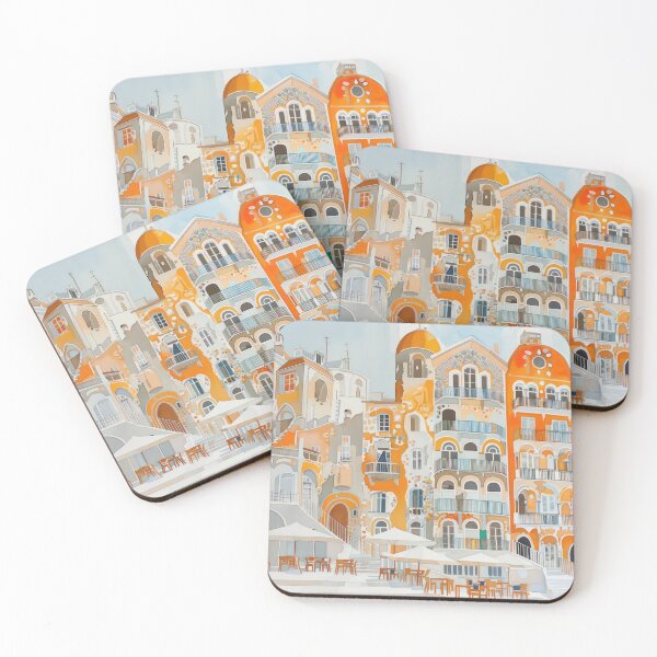 Item preview, Café Steps of the Mediterranean designed and sold by NeoNebulaArt.