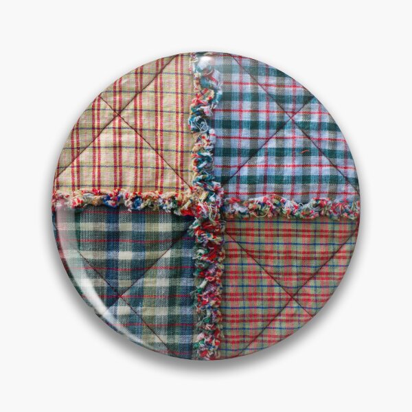 Item preview, Colorful Vintage Ruffled Fancy Checked Quilt designed and sold by AnimaliaStar.