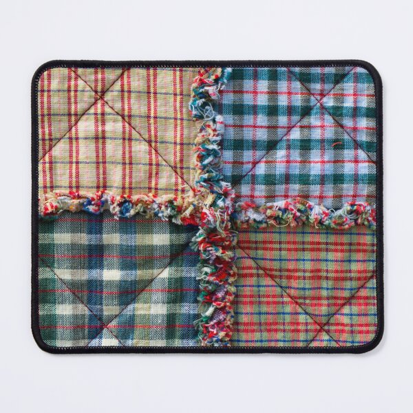 Item preview, Colorful Vintage Ruffled Fancy Checked Quilt designed and sold by AnimaliaStar.
