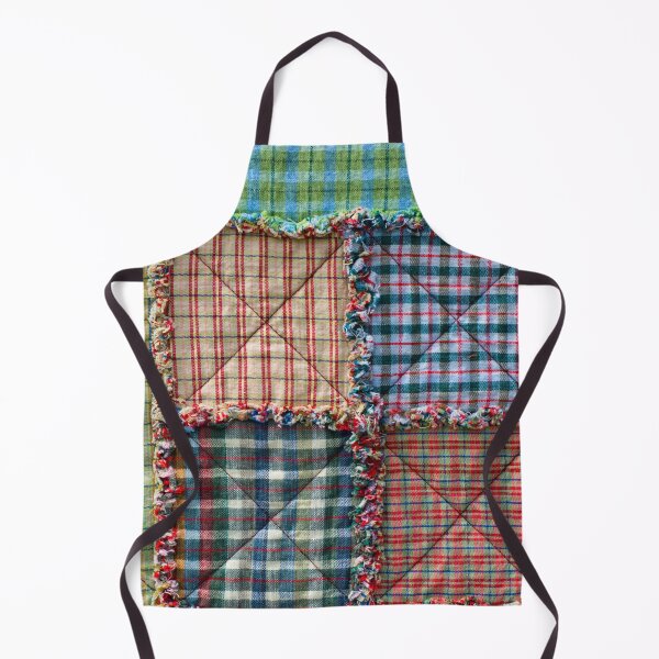 Item preview, Colorful Vintage Ruffled Fancy Checked Quilt designed and sold by AnimaliaStar.