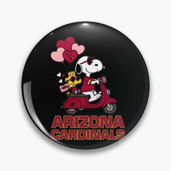 Item preview, Snoopy Woodstock Arizona Cardinals Scooter Hearts designed and sold by StreetMood-Flux.