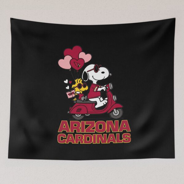 Item preview, Snoopy Woodstock Arizona Cardinals Scooter Hearts designed and sold by StreetMood-Flux.