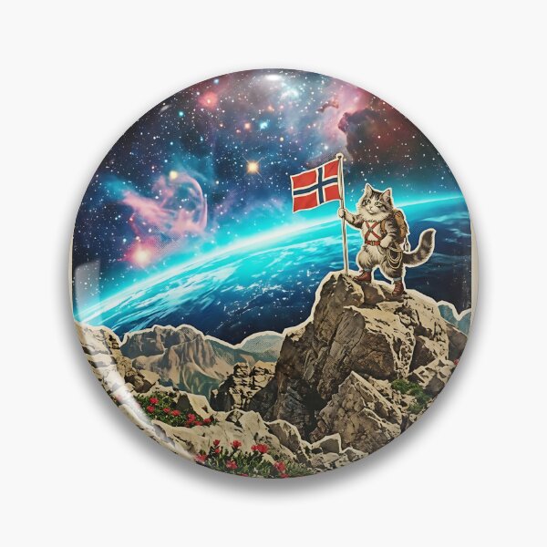 Item preview, Norwegian Forest Cat Mountain Explorer designed and sold by PictoVibe.