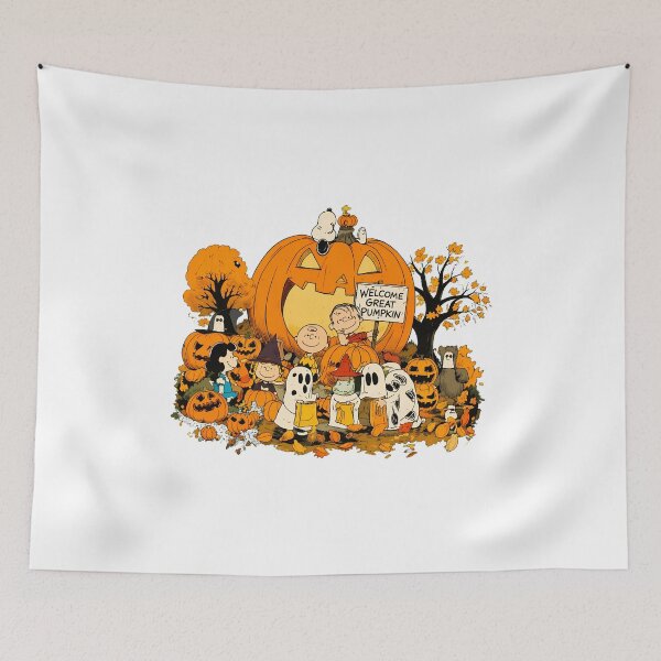 Item preview, Halloween Great Pumpkin Gathering Autumn Celebration Scene designed and sold by JenniferP92019.