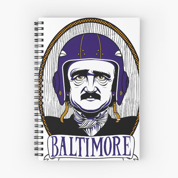 Item preview, Baltimore Ravin Edgar Allan Poe Ravens Baltimore Football designed and sold by makefuture.