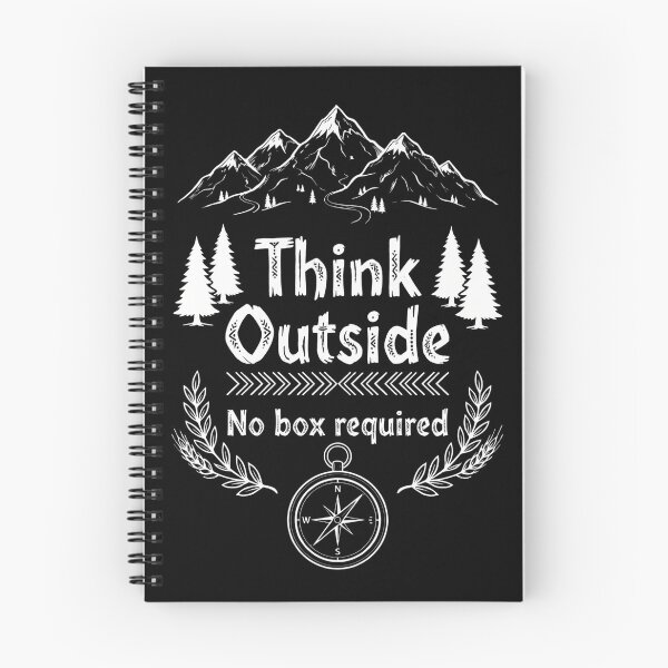 Item preview, Think Outside No Box Required Camping Hiking Adventure designed and sold by Hilal-Studio.