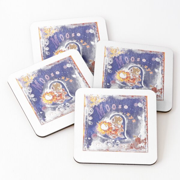 Item preview, Sunflower Heart Collage Dark Blue Frame designed and sold by ForTeen.