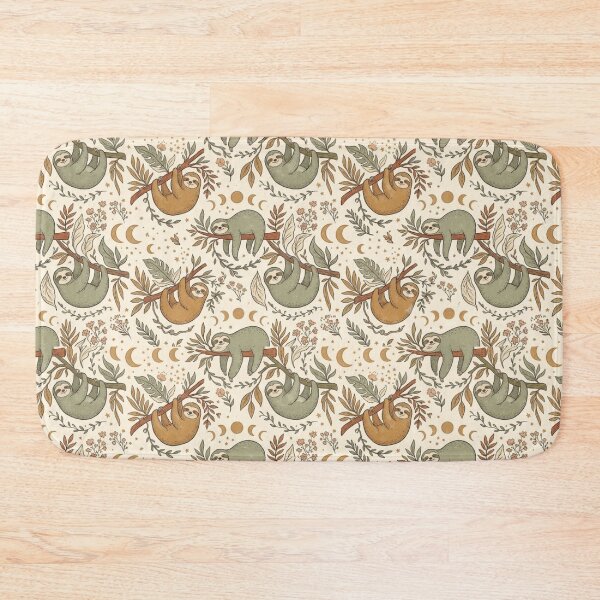 Item preview, Adorable Sloth Pattern – Relaxed Woodland Friends with Whimsical Nature Details designed and sold by Ink Matrix.