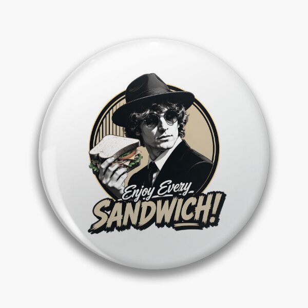 Item preview, Warren Zevon Enjoy Every Sandwich Vintage Man Quote Art designed and sold by ZubairNalban.