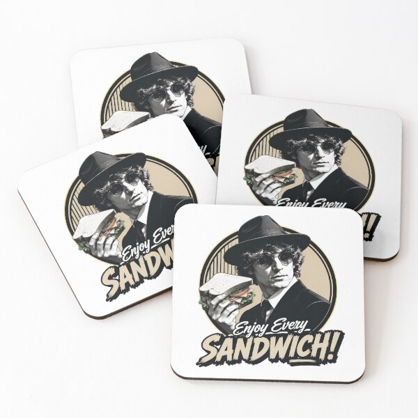Item preview, Warren Zevon Enjoy Every Sandwich Vintage Man Quote Art designed and sold by ZubairNalban.