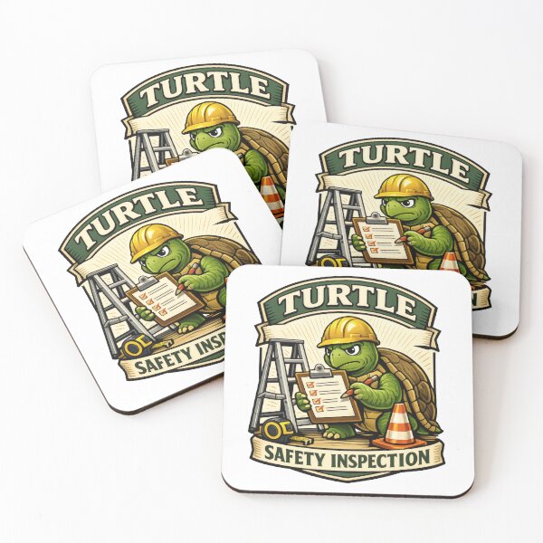 Item preview, Turtle Safety Inspector Funny Office Mascot designed and sold by TheRealTaria.