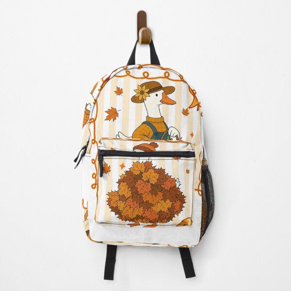 Item preview, Cozy Fall Goose Autumn Pumpkin Coffee Collage designed and sold by varin-studio.