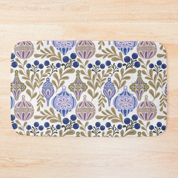 Item preview, Cream Gold Vintage Christmas Ornaments Elegant Folk Pattern designed and sold by DColourMuse.