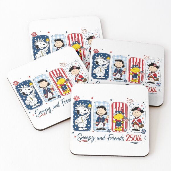 Item preview, Snoopy and Friends 250th Patriotic Celebration Cartoon Design designed and sold by ZacharyWh41164.