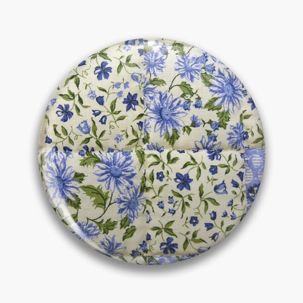 Item preview, Colorful Blue and White Vintage Cosy Quilt designed and sold by AnimaliaStar.