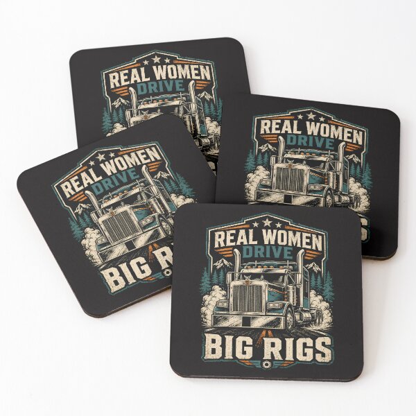 Item preview, Real Women Drive Big Rigs Trucker Pride designed and sold by Victor Shadehorn.