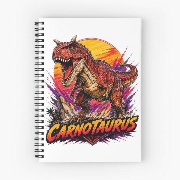 Item preview, Carnotaurus Retro Synthwave Neon Predator designed and sold by JonelleTshirts.